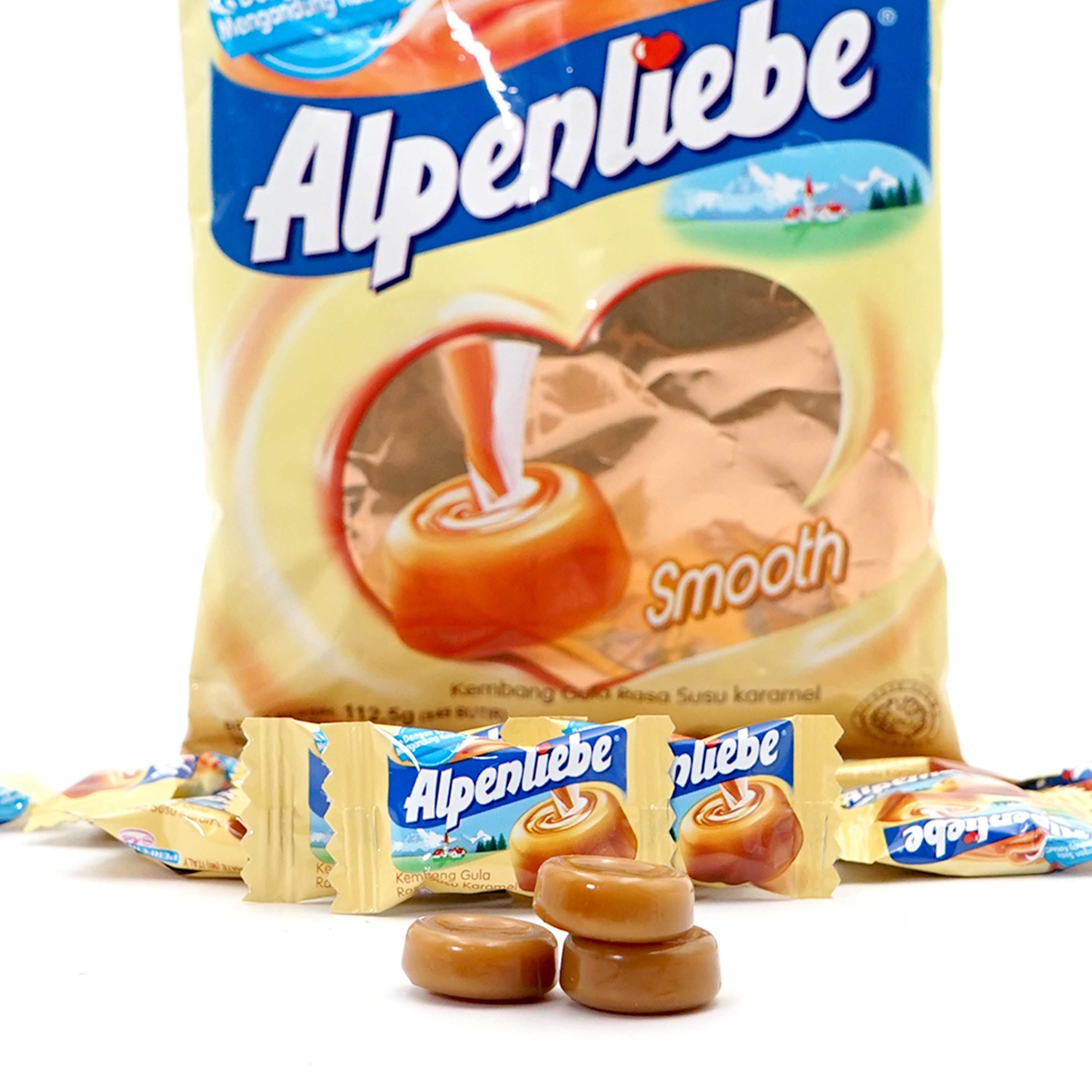 Top Quality Alpen liebe Milk Caramel 112g Smooth Variant with Milk Containing Calcium