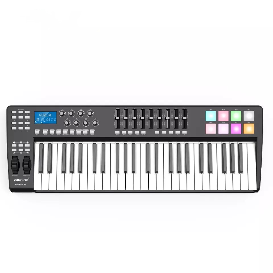 MIDI пианино 49 клавиш клавиатура контроллер usb цифровой для музыкального производства музыкальный инструмент