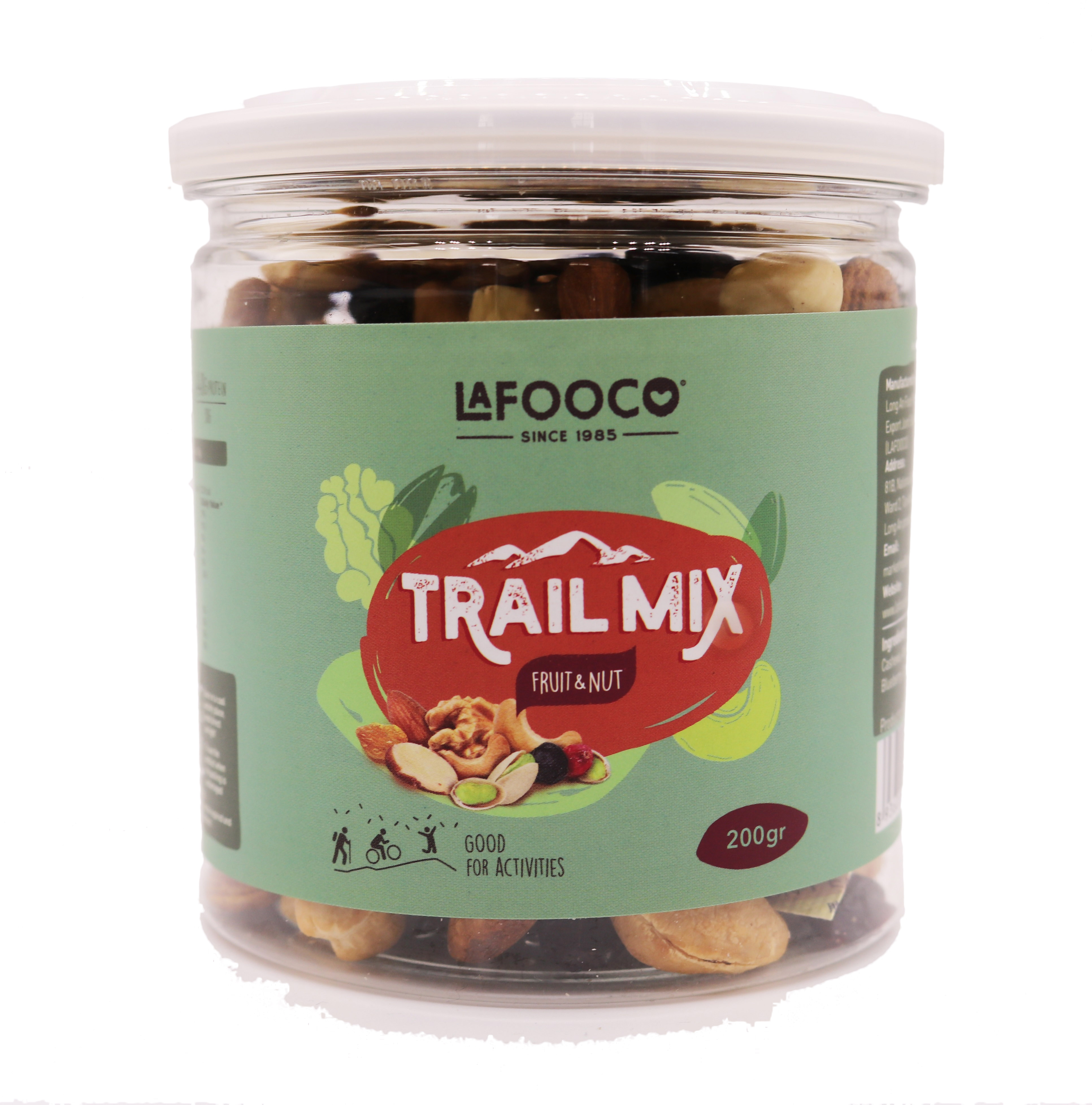 Trailmix смешанные орехи и ягоды 200 г круглая банка здоровая вкусная несоленая закуска
