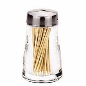 STYLISH METAL & GLASS TOOTHPICK HOLDER CREATIVE MINI TOOTHPICK CASE METAL TOOTHPICK HOLDER