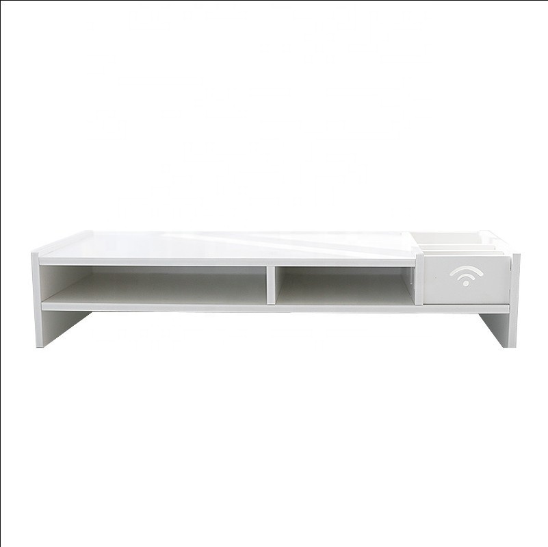Office desktop multifunction shelf with drawer desktop computer screen neck guard monitor heightening bracket