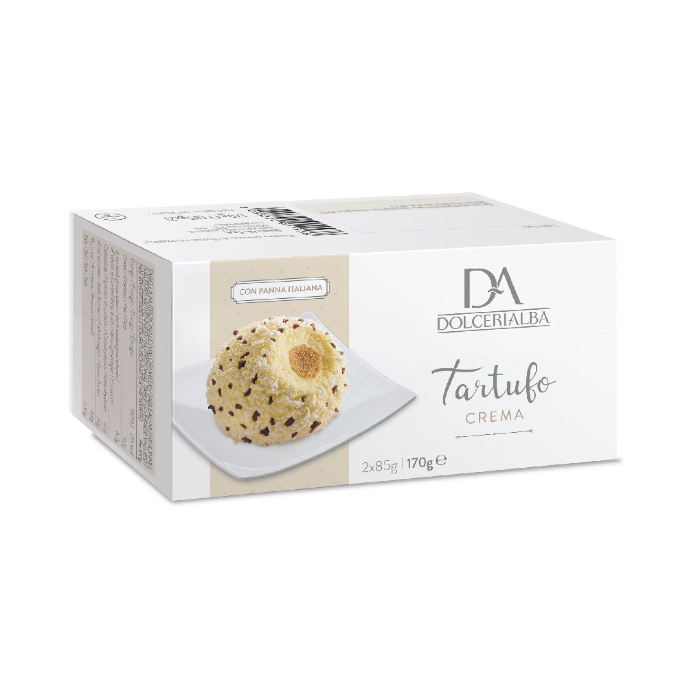 Высококачественное итальянское мороженое Crema Tartufo, 2 отдельных порции (85 г каждый), 170 г, оптовая продажа