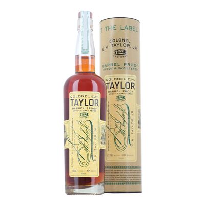 Непроницаемый неотрезанный и неотфильтрованный Бурбон E H Taylor 75cl