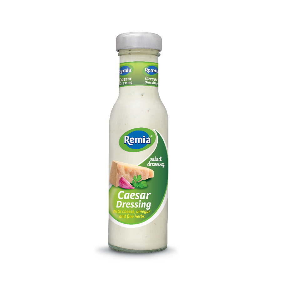 Remia 'Caesar' Dressing with Cheese, Vinegar and Fine Herbs (250 ml X 6 Units) Product of Netherlands