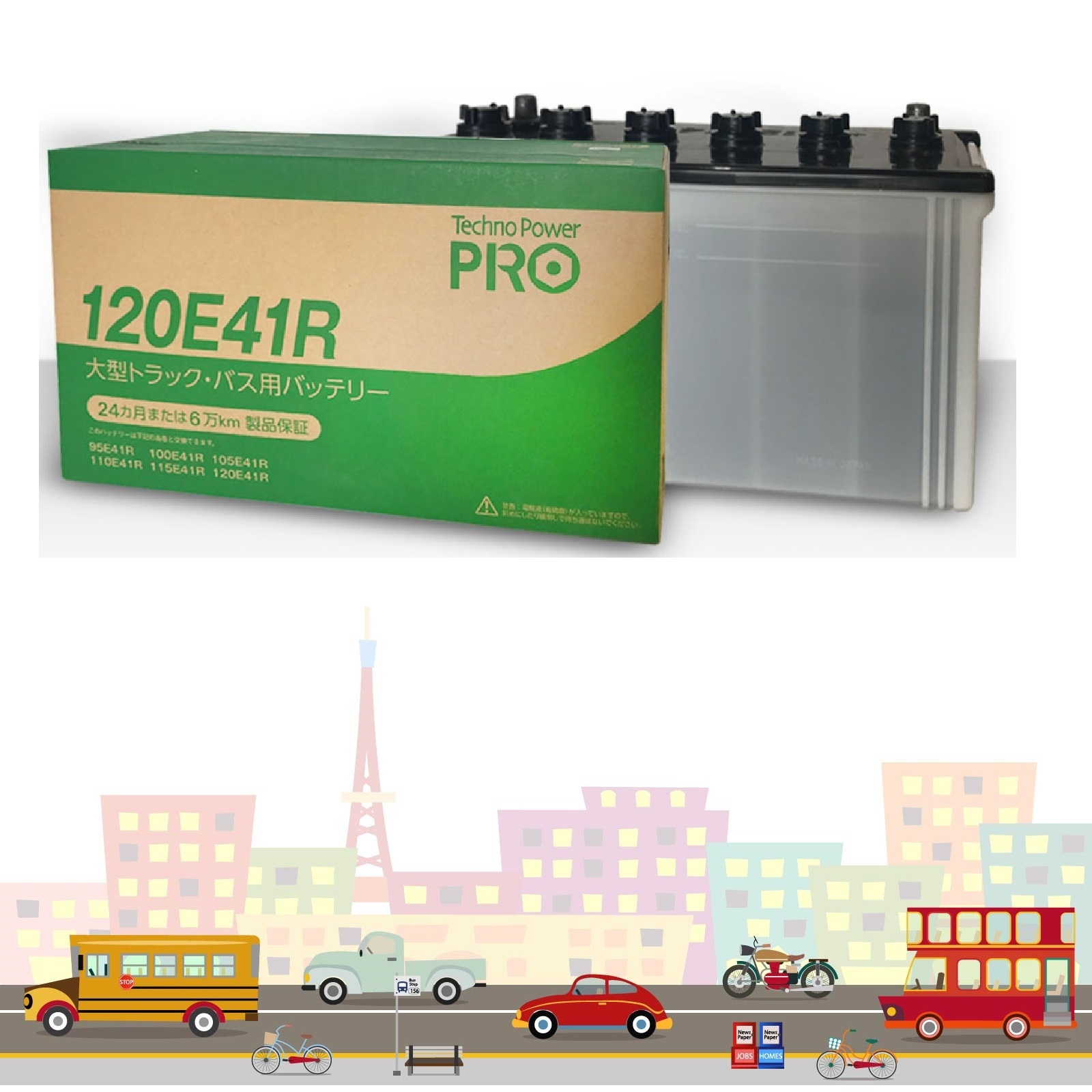 Автомобильные аккумуляторы серии tecpower PRO, сделано в Японии