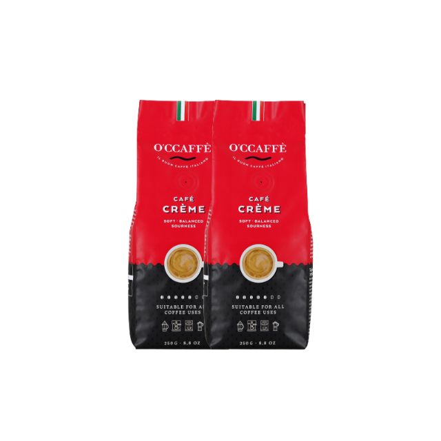 Occaffe Cafe Creme Robusta Arabica 250 г кофе в зернах для кофеварки