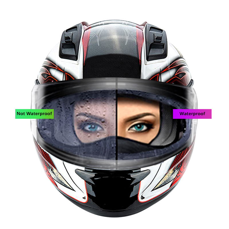 Шлем Casco Para Motocicleta, непромокаемый прозрачный козырек, защитная пленка, непромокаемый аксессуар для мотоцикла