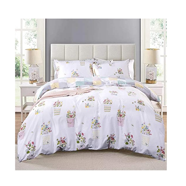 Double cover white color duvet cover 100% Organic Cotton GOTS Certified From India Exporter