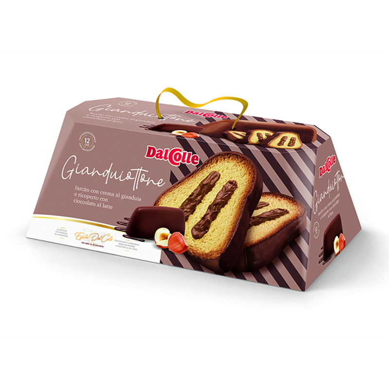 Best quality Italian filled Gianduiottone cake 750gr ready for Christmas 12pcs*case