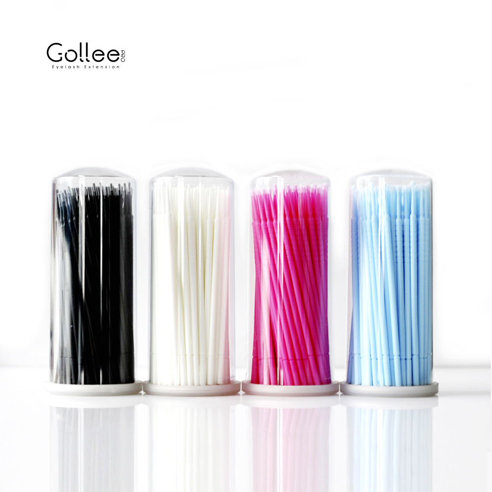 Gollee ресницы для наращивания Microbrush тушь для ресниц углеродная мягкая микро шепот одноразовый аппликатор микро щетка