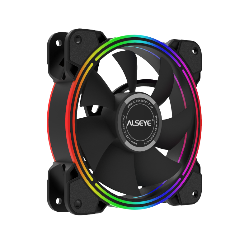 Вентилятор охлаждения ПК Alseye Halo4.0, 12 В, 120 мм, 4 контакта, PWM, RGB