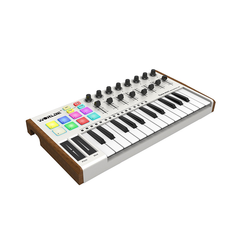 MIDI-клавиатура, контроллер пианино, электрическая мини-клавиатура, 25 клавиш, usb, цифровая, для музыкального производства, Oem, Китай, музыкальный инструмент