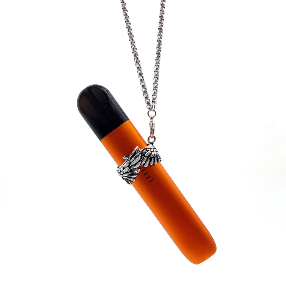 Unique Design lanyard for ecig metal Chain for vape with silicon ring