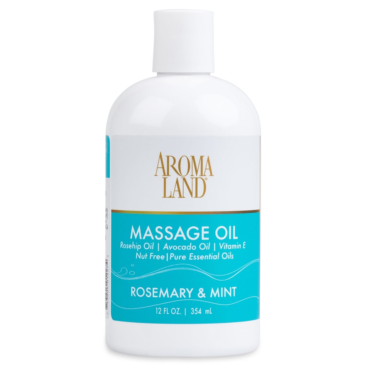 AROMALAND NATURAL MASSAGE & BODY OIL - WITH ESSENTIAL OILS - ROSEMARY & MINT 1 GALLON