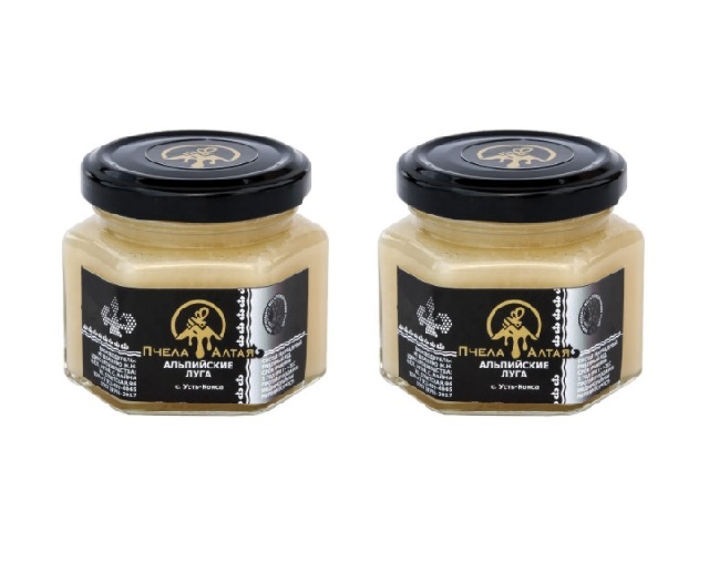 Hot Selling 100 ml/270 g Natural blossom honey Alpine meadows fresh bee product from Russia