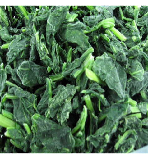 Сертифицированные кубики замороженного шпината BRC HACCP IQF