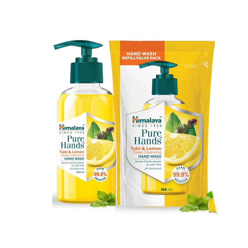 Himalaya-Pure Hands -Tulsi & Lemon глубокое очищение Ручная стирка-листья, жир для рук и без запаха, оптовый поставщик ручной стирки индия