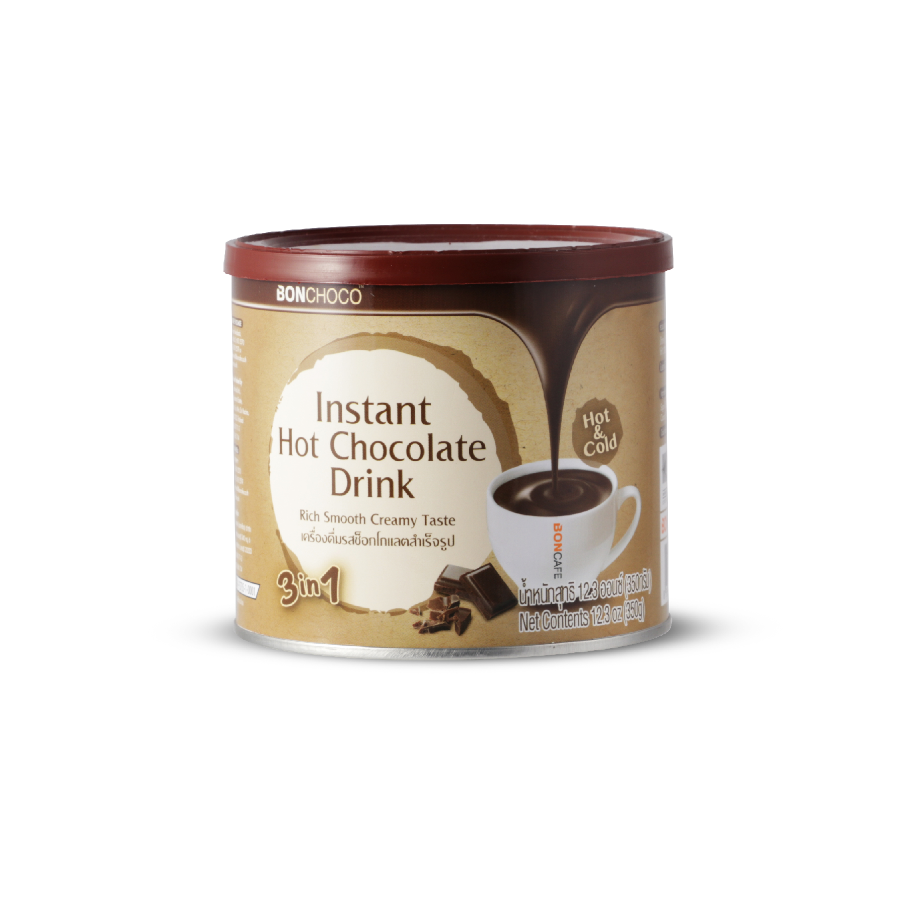 Таиланд происхождения 350g Богатый гладкую кремовая вкус bonchoco 3-в-1 напитки быстрого приготовления Шоколадный микс мощность