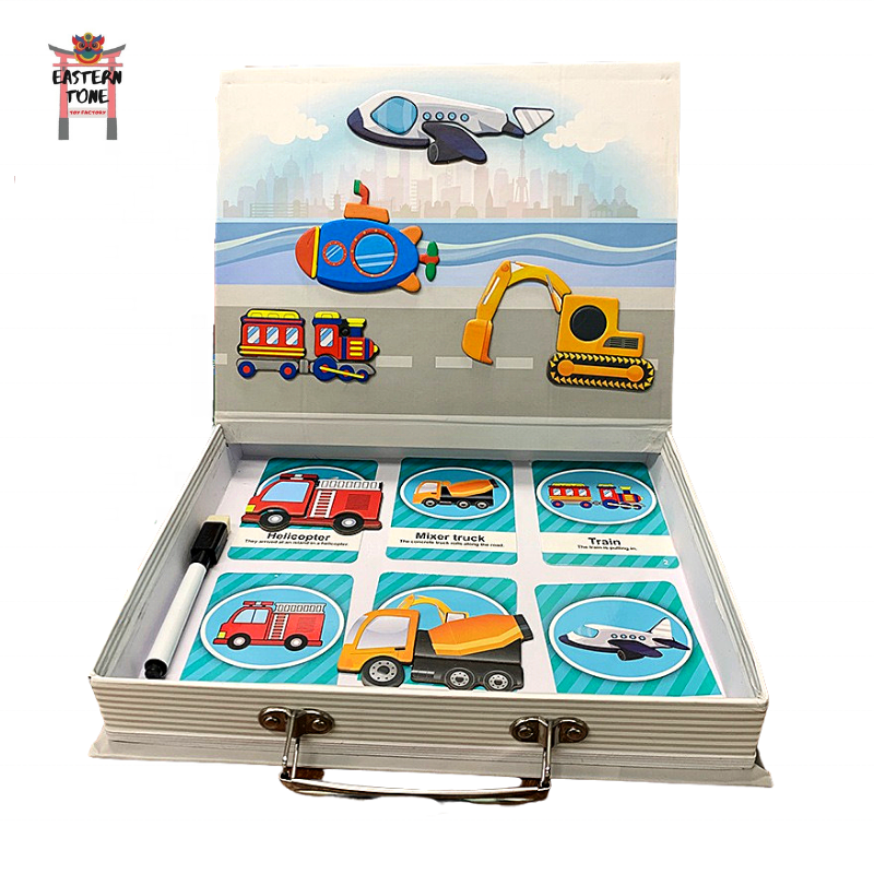 Wholesale Drawing Writing Board Magnetic Puzzle Double Sides 3d Reloading Magnet Book Kid Early Learning Educational Toys Gifts