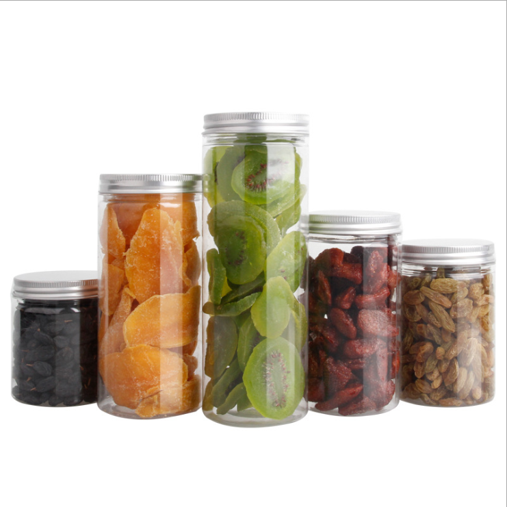 Wholesale hot sale high quality virgin and recycled PET plastic jar for jam with customized design and color with factory price