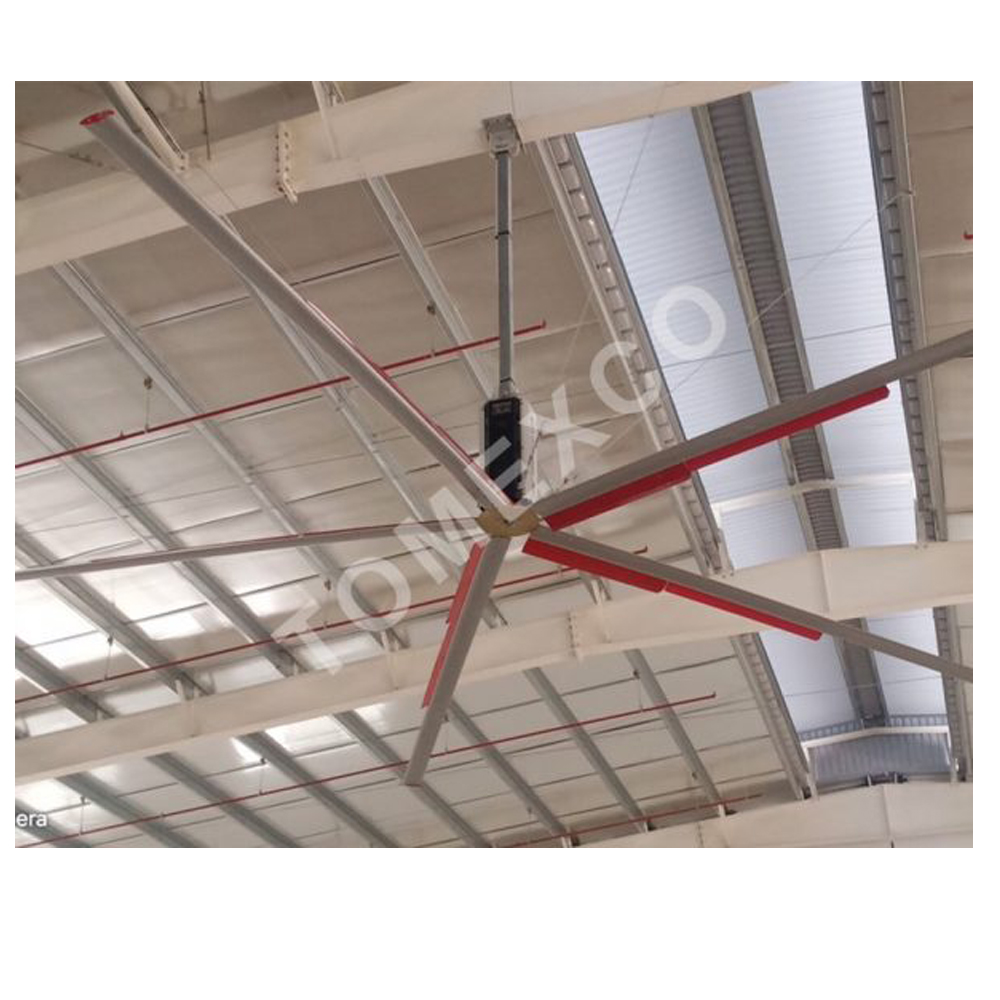 HVLS 4500 Вьетнам 24 фута гигантский ветер большой ягодицы 10 футов промышленный потолочный вентилятор HVLS потолочный вентилятор