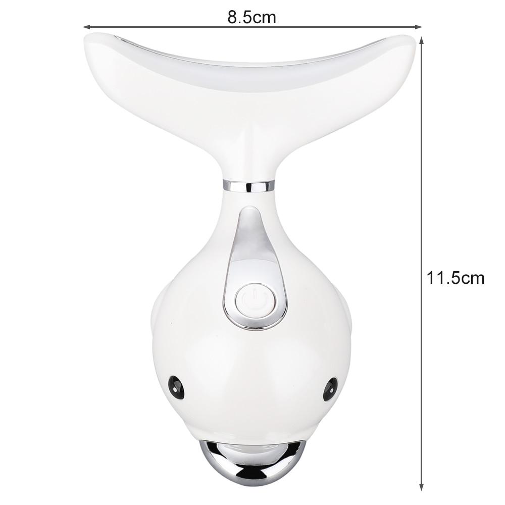 Face Neck Wrinkle Removal Machine Reduce Double Chin Skin Lifting Facial Neck Massager Led Photon Therapy Heating