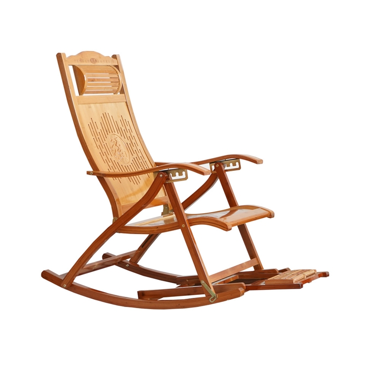 Wholesale High Quality wooden Bamboo Foldable Rocking Chair