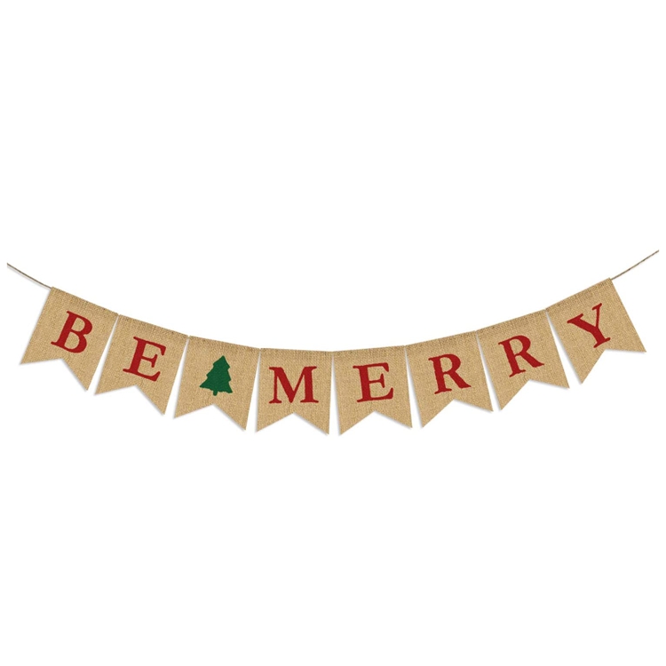 Partyprops праздник натуральный Веселитесь в декорированном мешковиной горшке баннер Елочная гирлянда в декорированном мешковиной горшке овсянка светодиодные фонари для дома и сада для дома и улицы Декор