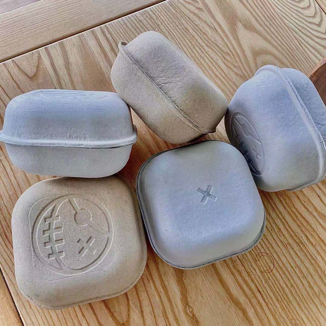 Custom Burger Box pulp molded bagasse box biodegradable packaging China factory provided