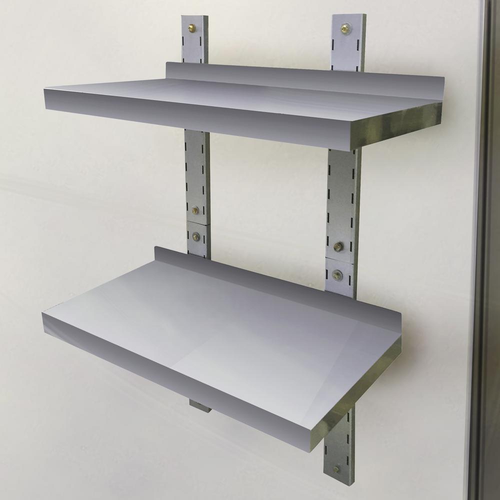 stainless steel sportsman garage wall shelving