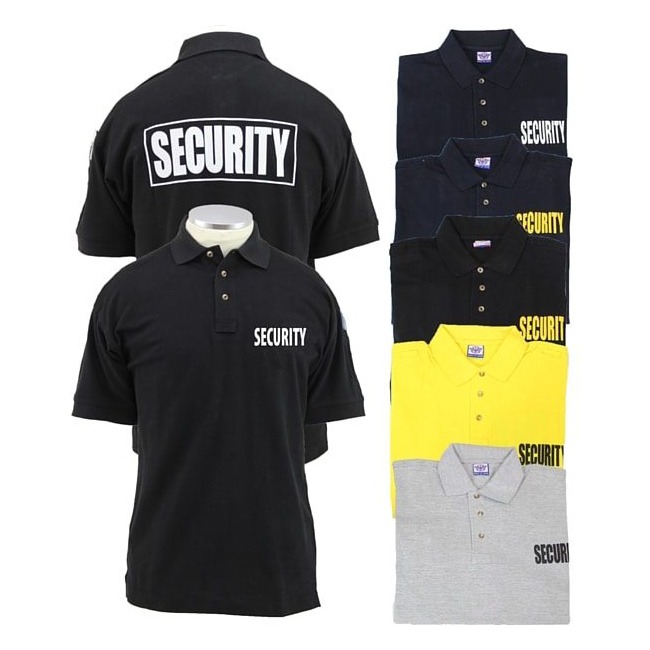Custom construction work wear security company uniforms reflective safety unisex short sleeve polo shirt
