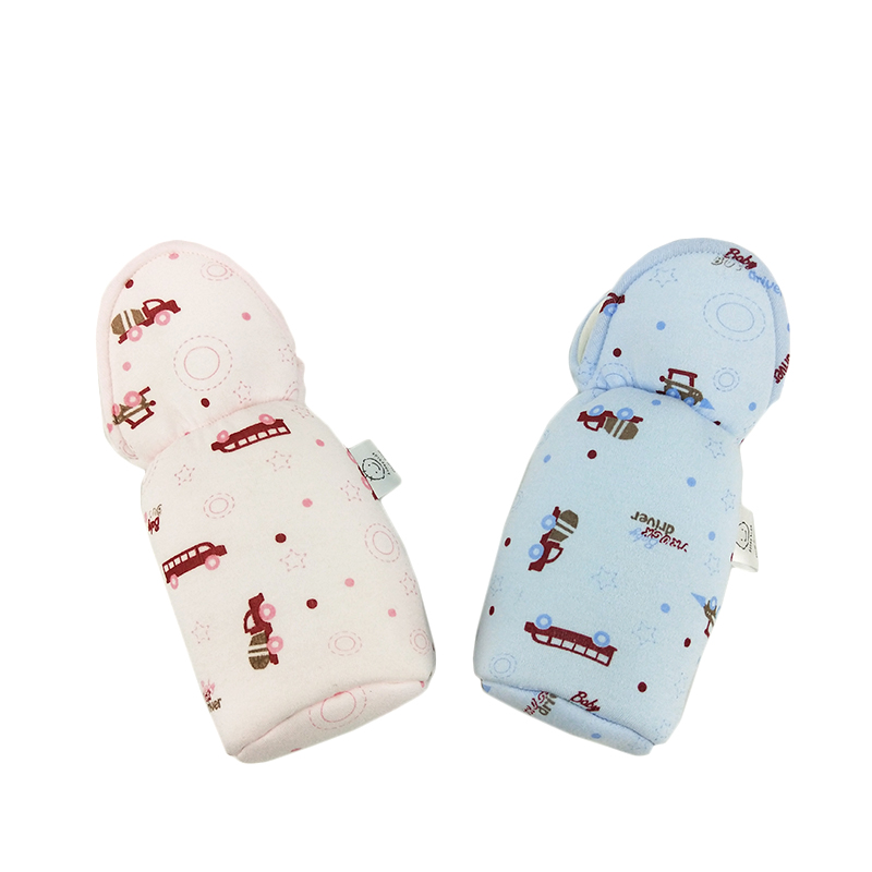 2021 cute 100% cotton baby bottle covers heat preservation