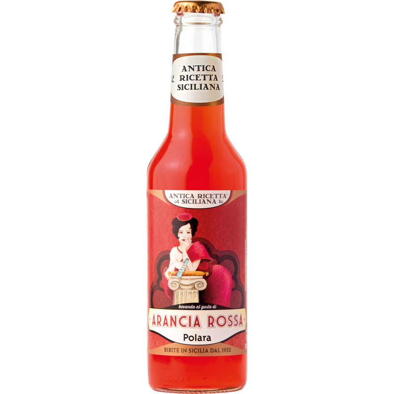 Made in Italy ARS Red Orange carbonated soft drink Glass bottle 275ml Ready To Ship