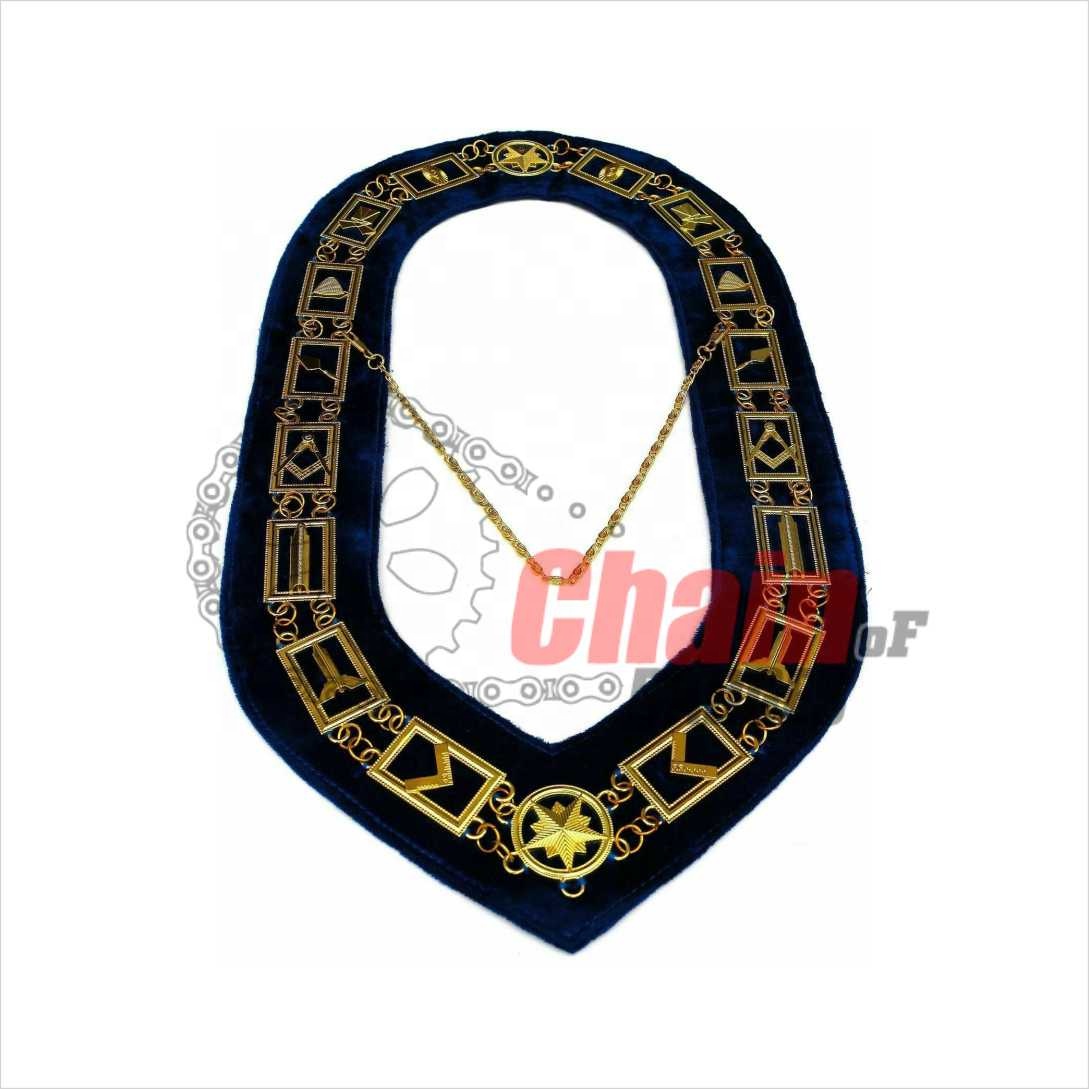 Высококачественный ошейник-цепочка freemason, латунный и цинковый сплав, Золотой/Серебряный ошейник-цепочка в соответствии с требованиями заказчика