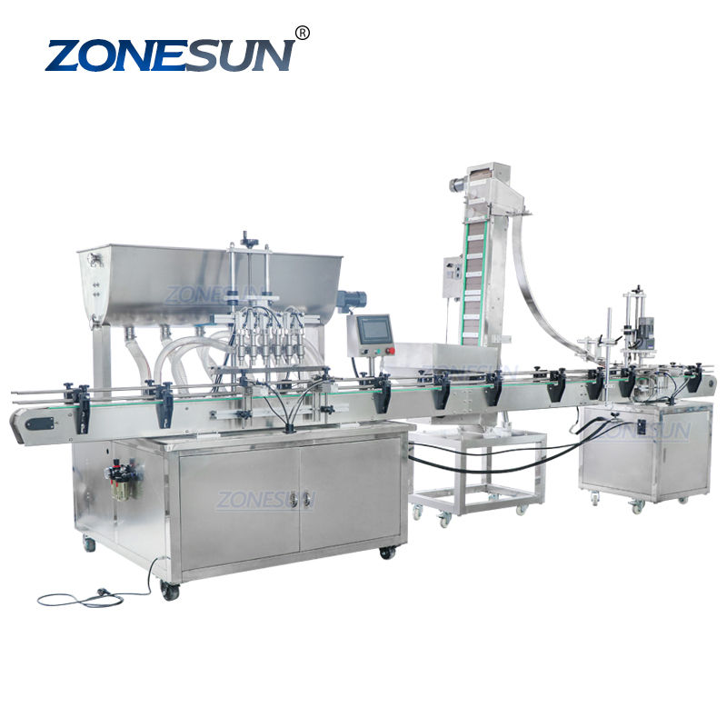 ZONESUN ZS-FAL180A3 машина для розлива стеклянных бутылок, масла, варенья, сока, меда, соуса
