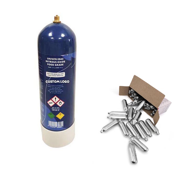 2021 Leading Supplier of Standard Quality Cream Deluxe N2O Gas Whipped Cream Chargers