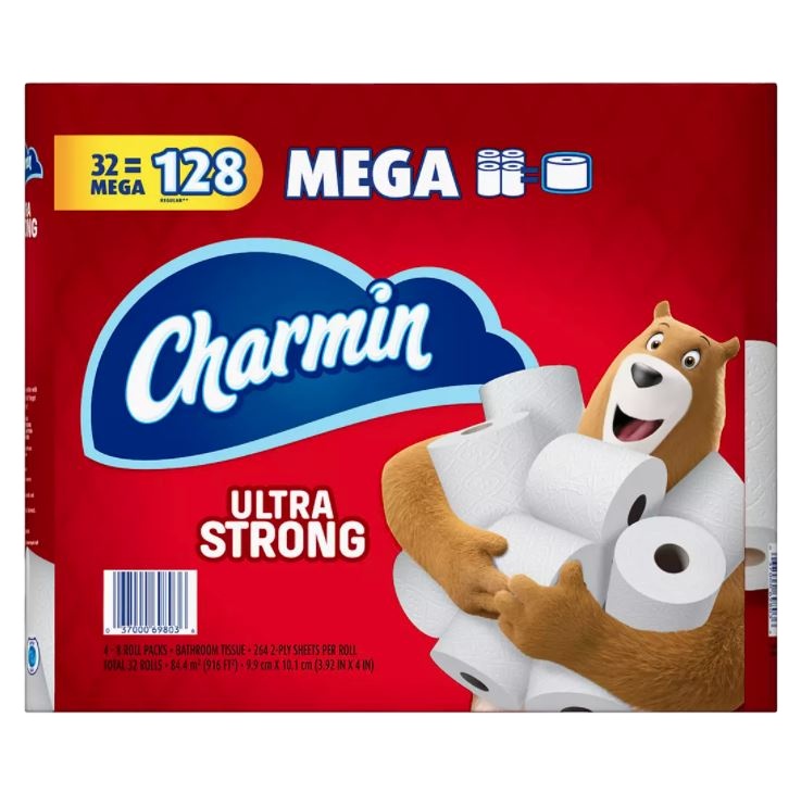Toilet Paper Ultra Strong Mega Roll 2 ply (Case Pack of 32)