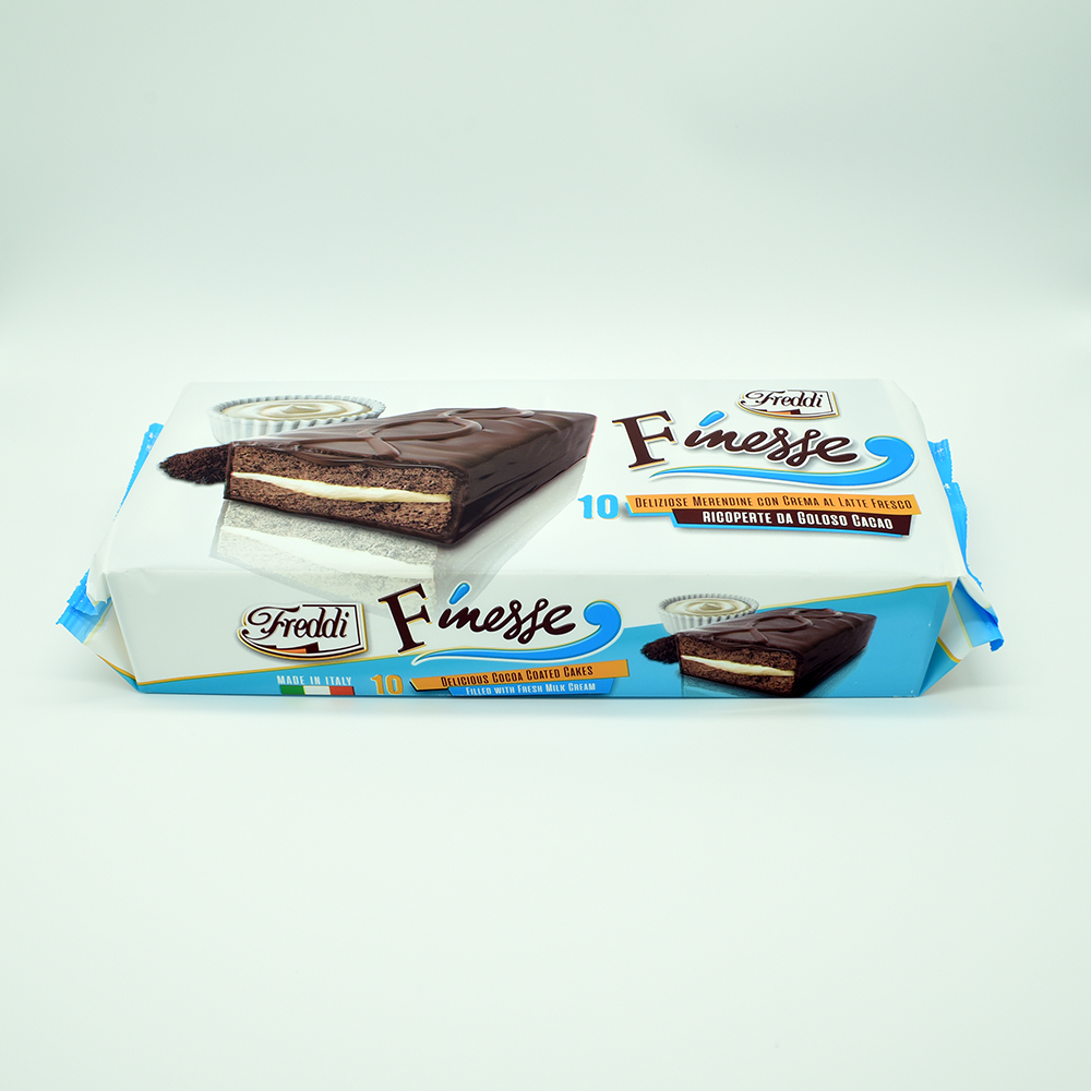 High quality Made in Italy Soft mini cake FINESSE whole fresh milk 39g x 10 = 390g for daily consumption