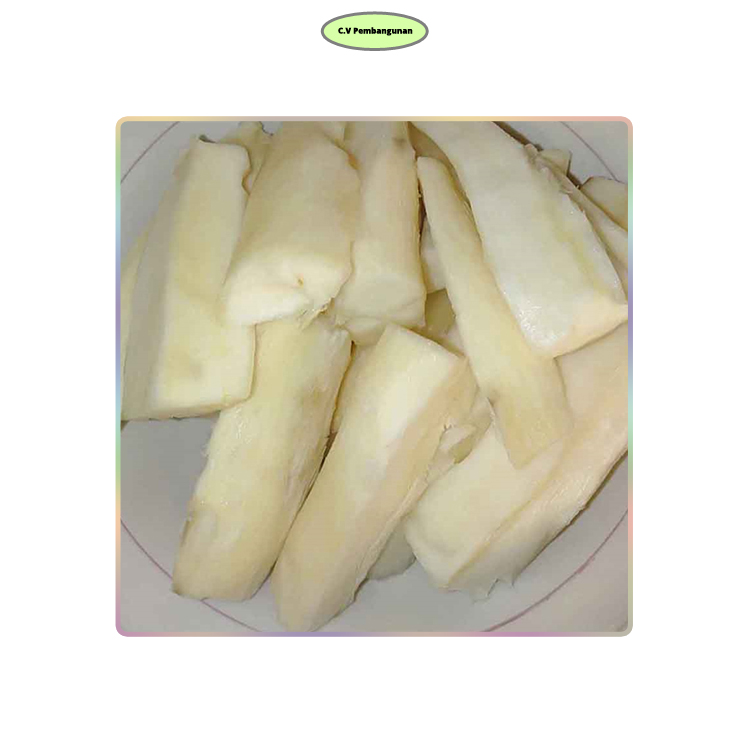 Halal и HACCP Сертифицированные 100% натуральные Замороженные индонезийские фрукты кассавы доступны для крупных покупателей