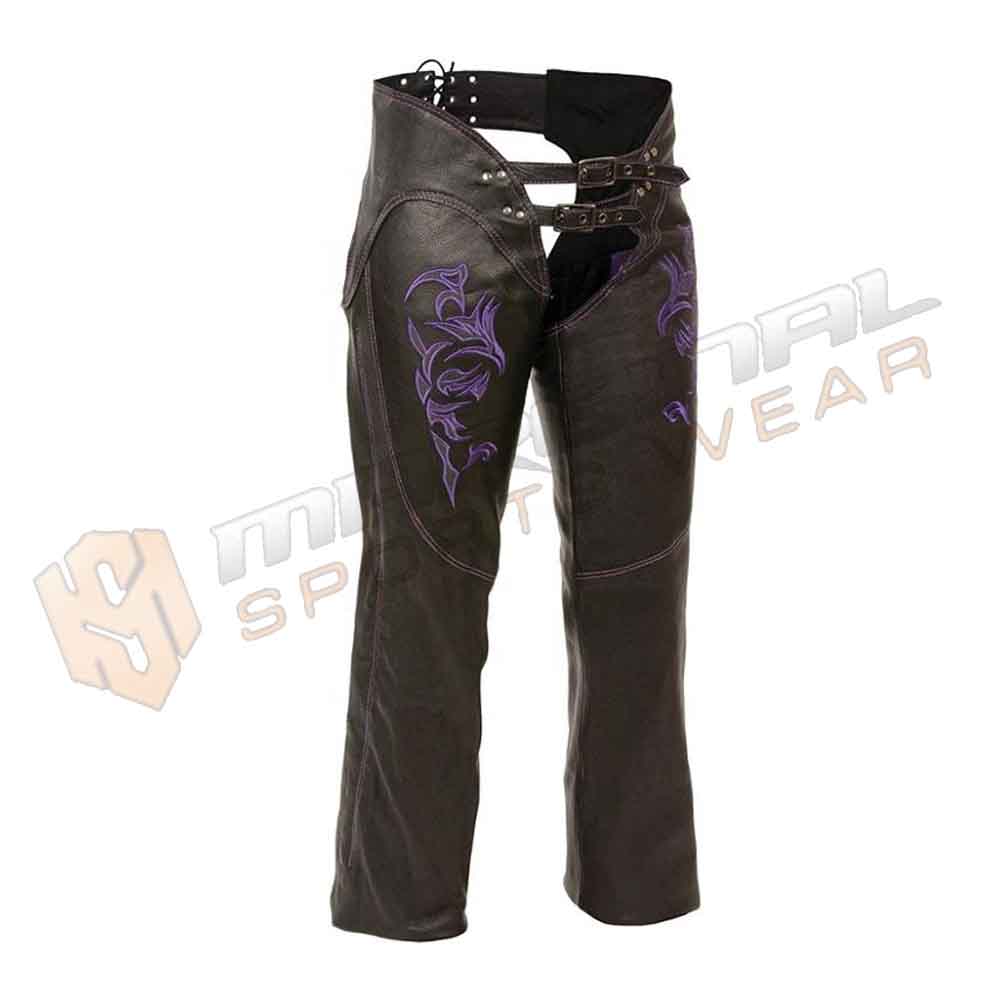 Женские черные кожаные Chaps мотоциклетные Chaps 2021 с низкой посадкой