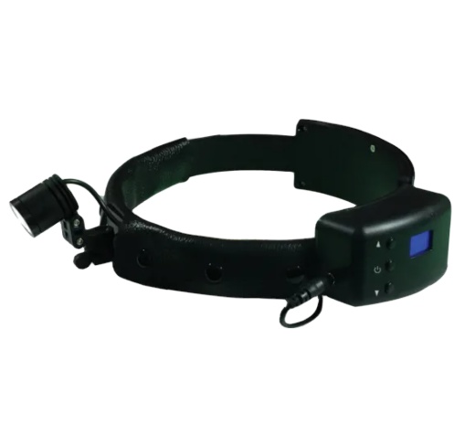 YD-H1n Wear Type 3W LED Headlights with Loupes black color with one battery for GP practice /Dermatologist's office / ENT