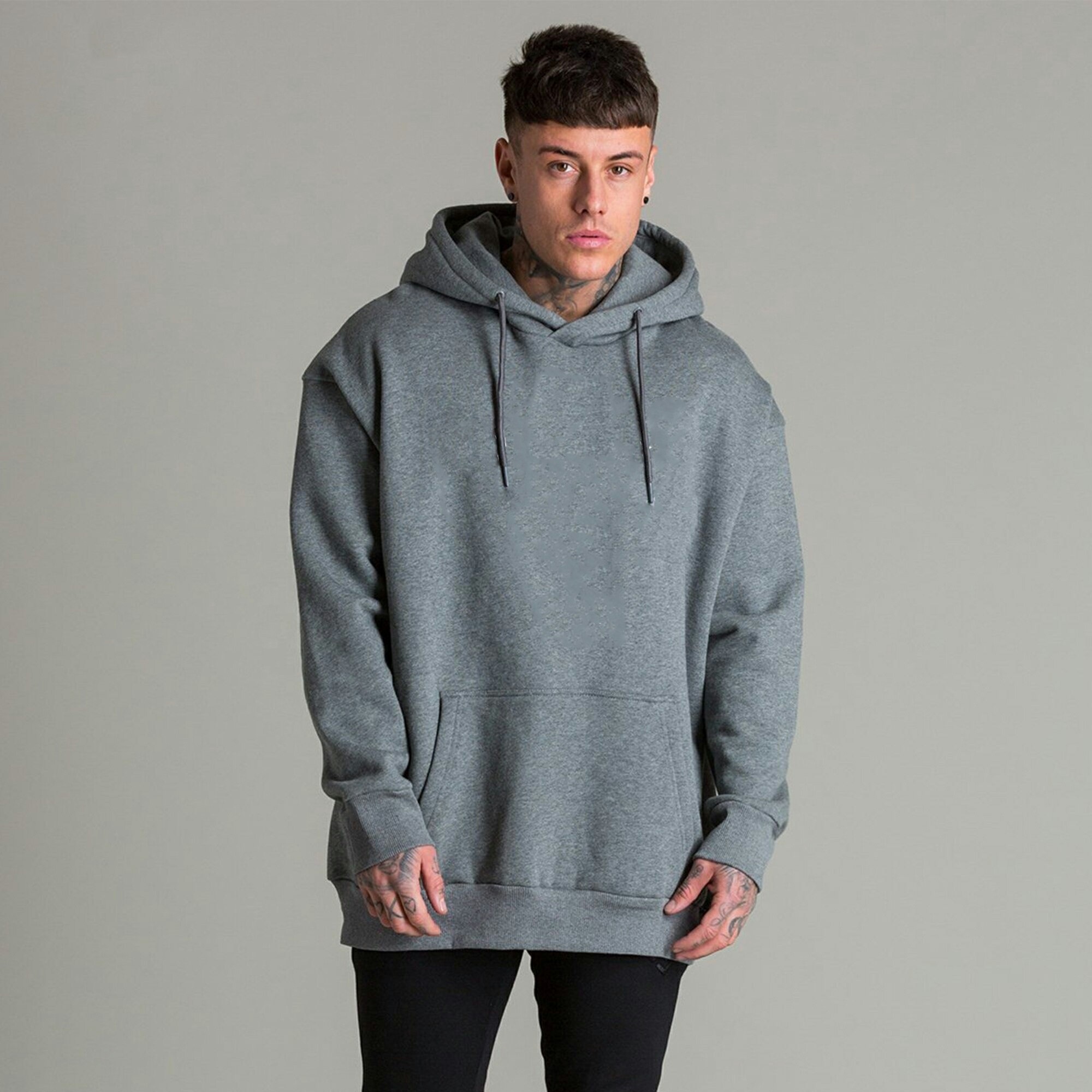 Fleece Custom heavyweight Oversize Blank Drop Shoulder Hoodies