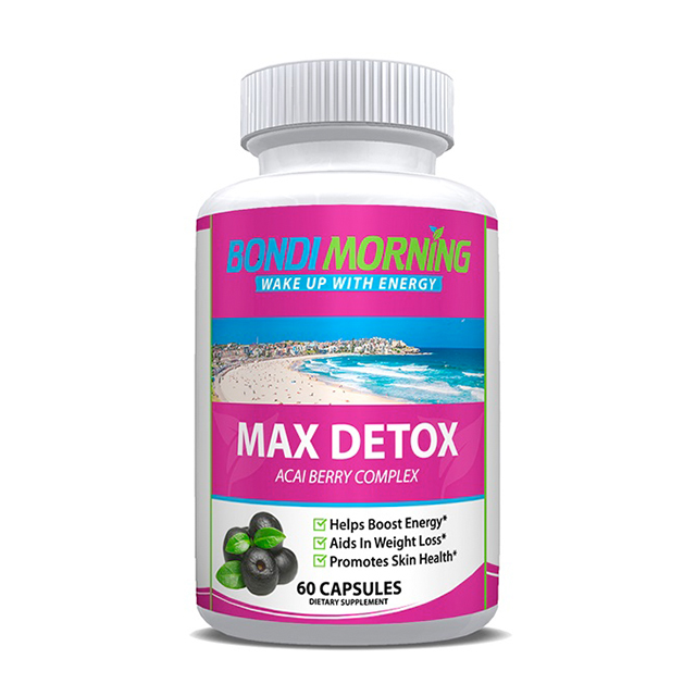 Чистые травяные ингредиенты, продукт Max Detox, капсулы для пищевых добавок