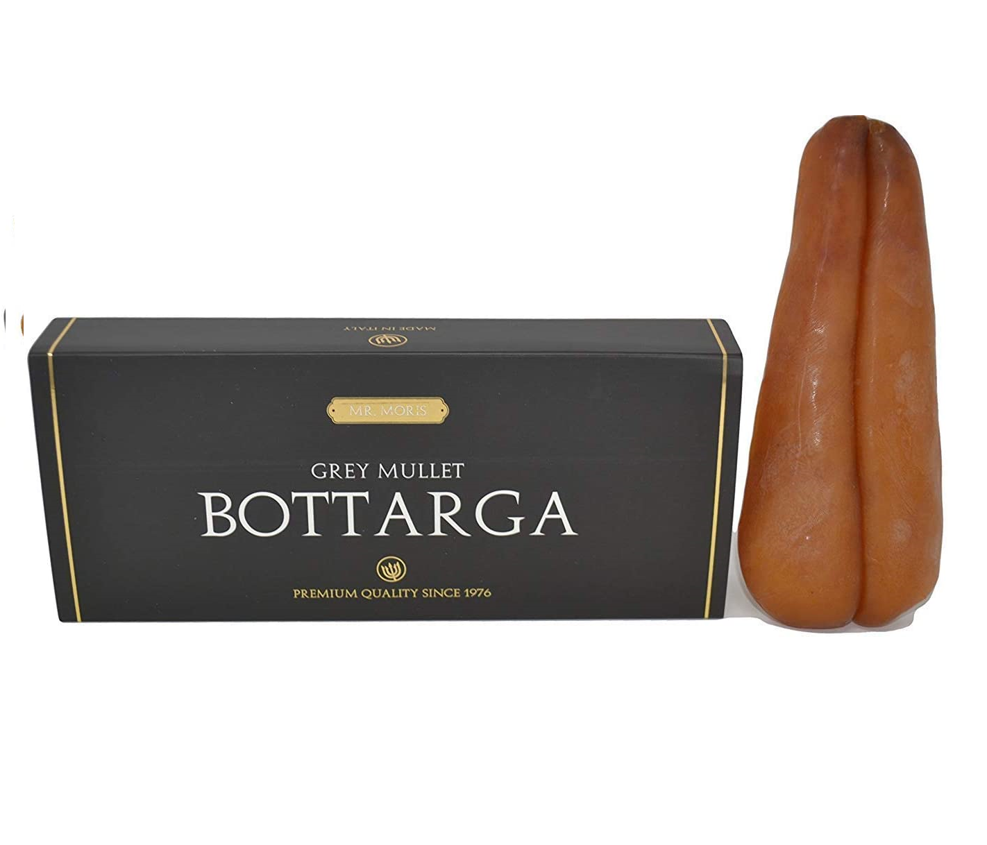 Высококачественный Mullet Bottarga Mr. Moris Сделано в Италии Кошерный в роскошной коробке 160 г
