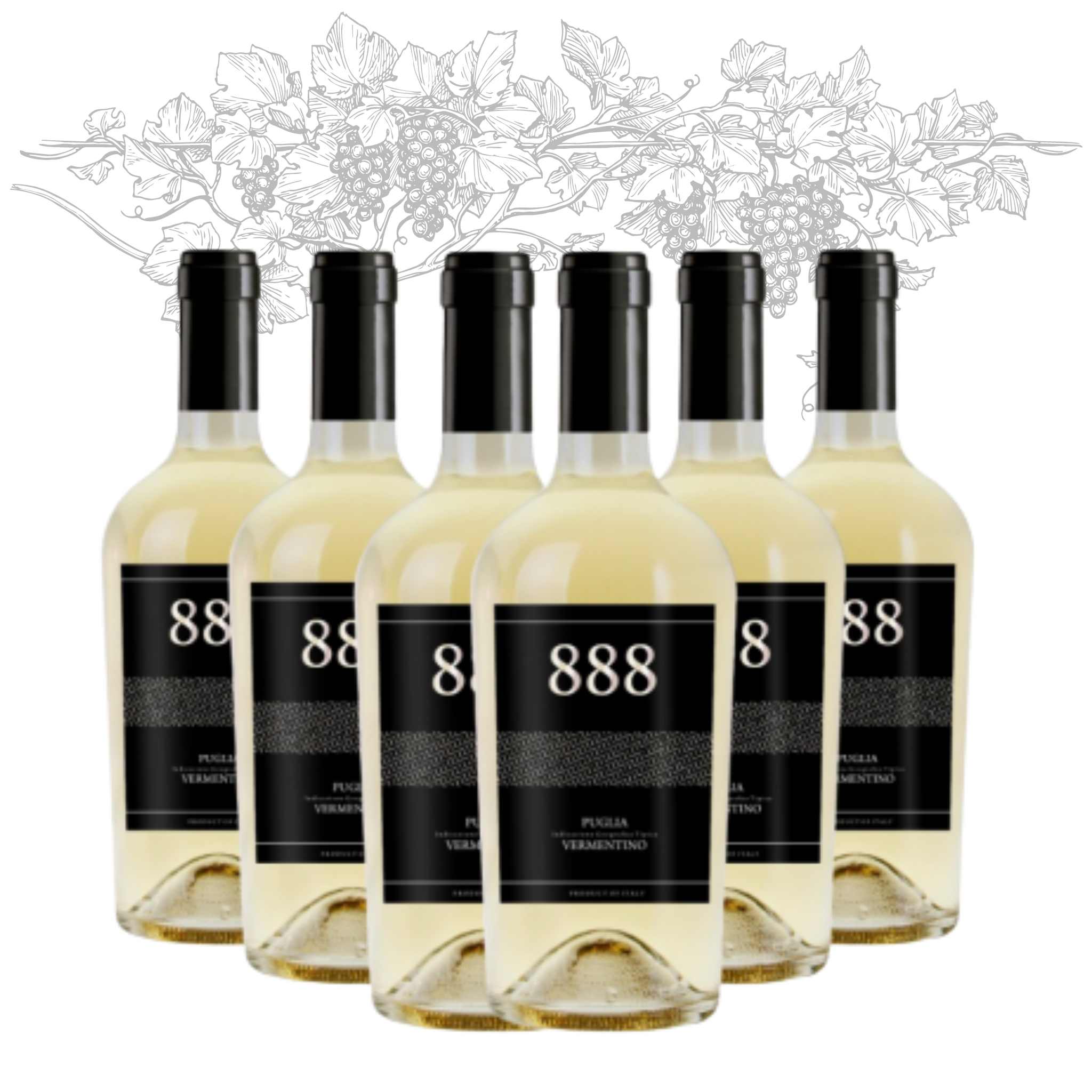 Top Сделано в Италии, белое вино-Vermentino puгt 888-белые настольные винные бутылки 750 мл алкоголь 12.5% для экспорта