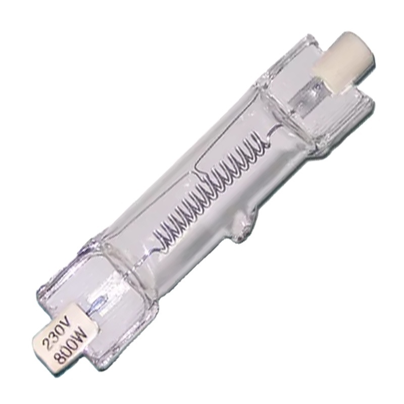 HoneyFly DXX Halogen Lamp 220V 800W 75mm Warm White R7S Double Ended Photography Halogen Light Filament Flood Quartz Tube