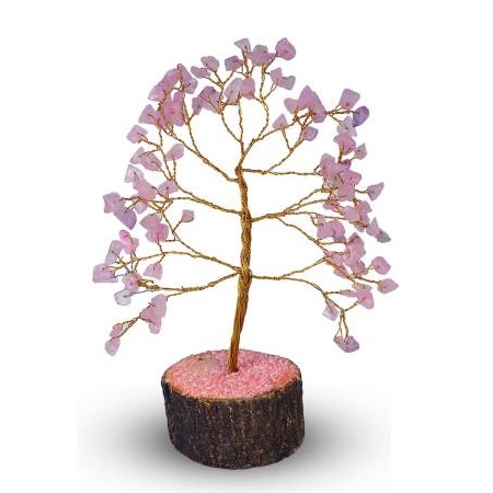 Natural Rose Quartz Crystal Money Tree : Rose Quartz Gemstone Tree : Wholesale Crystal Tree