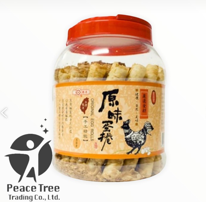 Crispy egg rolls pancake vegetarian Sesame Taiwanese snacks Family packaging
