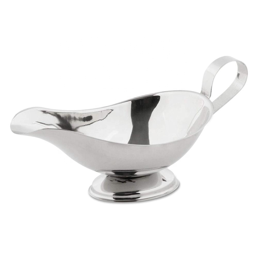 Gravy Boat- Stainless Steel Made Tableware Food Gravy Boat