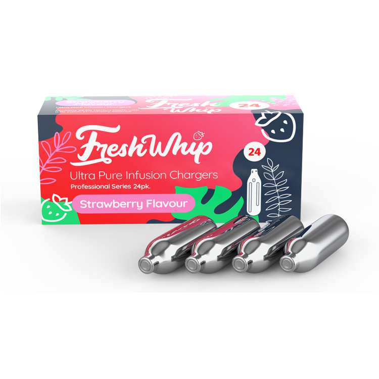 Эксклюзивная сделка на Freshwhip клубничный вкус 8,2g N2O взбитые сливки зарядные устройства
